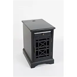 275-22 Jofran Furniture Craftsman - Antique Black Living Room Furniture Accent Table