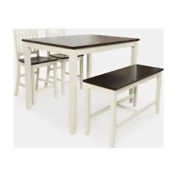 1826 Jofran Furniture Decatur Lane - White Dining Room Furniture Counter Height Table