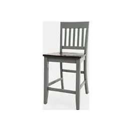 1836-bs393 Jofran Furniture Decatur Lane - Grey Dining Room Furniture Stool