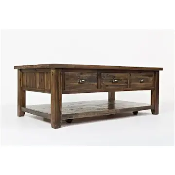 1742-1 Jofran Furniture Artisans Craft - Dakota Oak Living Room Furniture Cocktail Table