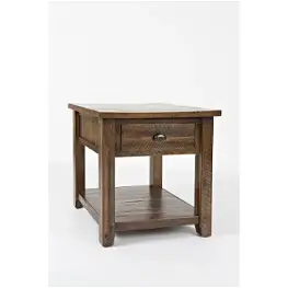 1742-3 Jofran Furniture Artisans Craft - Dakota Oak Living Room Furniture End Table