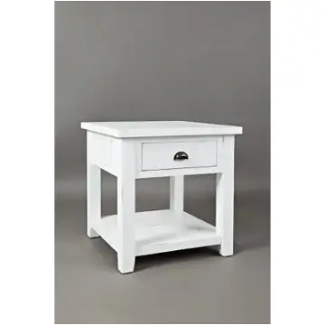 1744-3 Jofran Furniture Artisans Craft - Weathered White Living Room Furniture End Table
