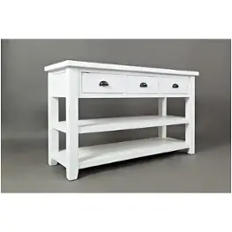 1744-4 Jofran Furniture Artisans Craft - Weathered White Living Room Furniture Tv Console