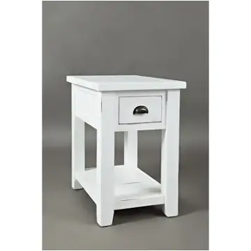 1744-7 Jofran Furniture Artisans Craft - Weathered White Living Room Furniture End Table