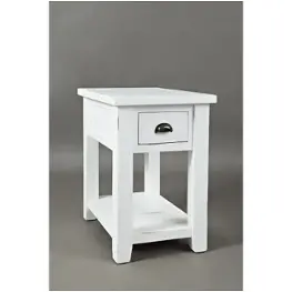 1744-7 Jofran Furniture Artisans Craft - Weathered White Living Room Furniture End Table