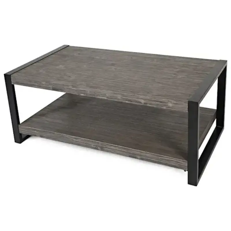 1890-1 Jofran Furniture Pinnacle Cocktail Table With Shelves