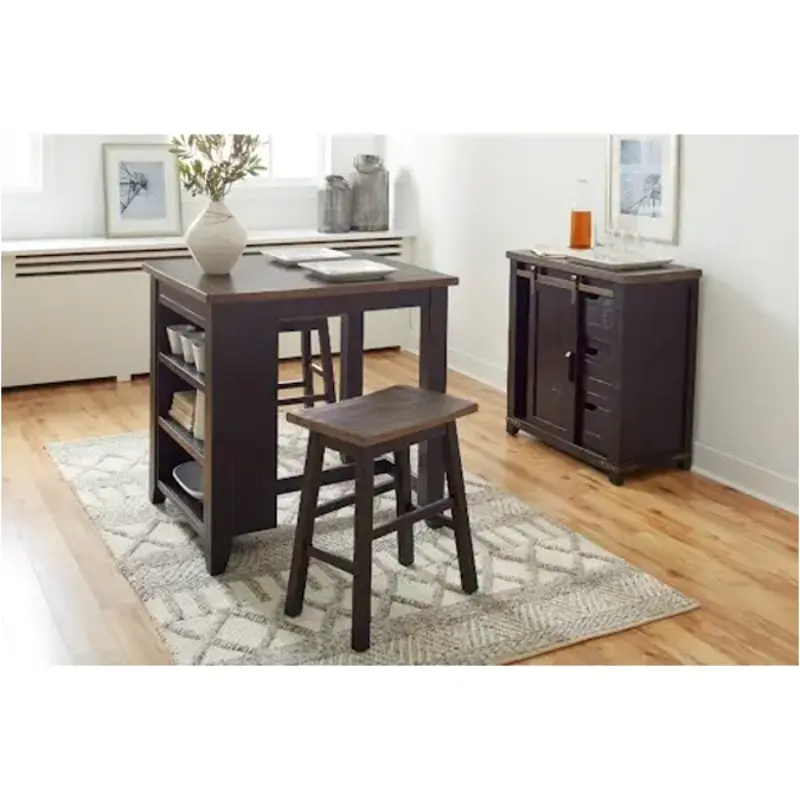 1702-36 Jofran Furniture Madison County - Vintage Black Dining Room Furniture Counter Height Table