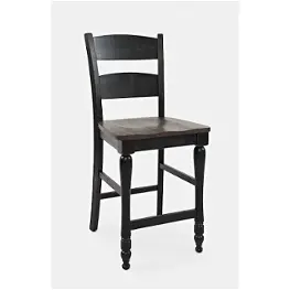 1702-bs401 Jofran Furniture Madison County - Vintage Black Dining Room Furniture Stool