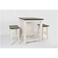 1706-36 Jofran Furniture Madison County - Vintage White Dining Room Furniture Counter Height Table