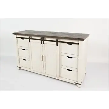 1706-35 Jofran Furniture Madison County - Vintage White Dining Room Furniture Server