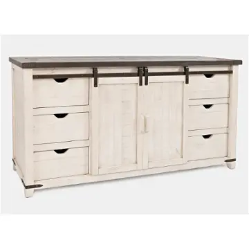 1706-70 Jofran Furniture Madison County - Vintage White Dining Room Furniture Server