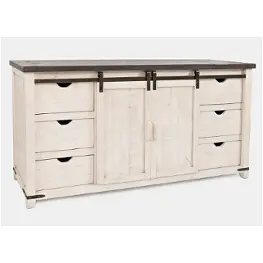 1706-70 Jofran Furniture Madison County - Vintage White Dining Room Furniture Server