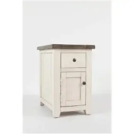 1706-8 Jofran Furniture Madison County - Vintage White Living Room Furniture Accent Cabinet