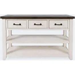 1706-14 Jofran Furniture Madison County - Vintage White Living Room Furniture Sofa Table
