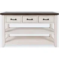 1706-14 Jofran Furniture Madison County - Vintage White Living Room Furniture Sofa Table