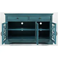 175-50 Jofran Furniture Craftsman - Antique Blue Home Office Furniture Tv Console