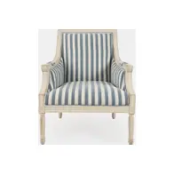 Mckenna-ch-blustrp Jofran Furniture Mckenna Accent Furniture Accent Chair