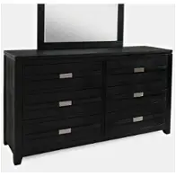 1853-10 Jofran Furniture Altamonte - Dark Charcoal Bedroom Furniture Dresser