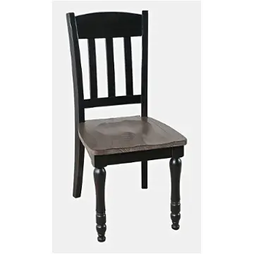 1702-420 Jofran Furniture Madison County - Vintage Black Dining Room Furniture Dining Chair