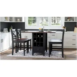 1846-48 Jofran Furniture Asbury Park - Black Dining Room Furniture Counter Height Table