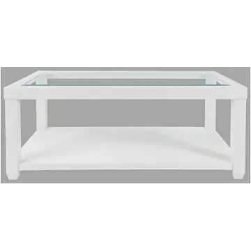 2000-1 Jofran Furniture Urban Icon - White Living Room Furniture Cocktail Table