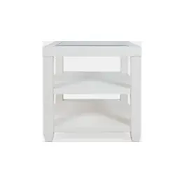 2000-3 Jofran Furniture Urban Icon - White Living Room Furniture End Table