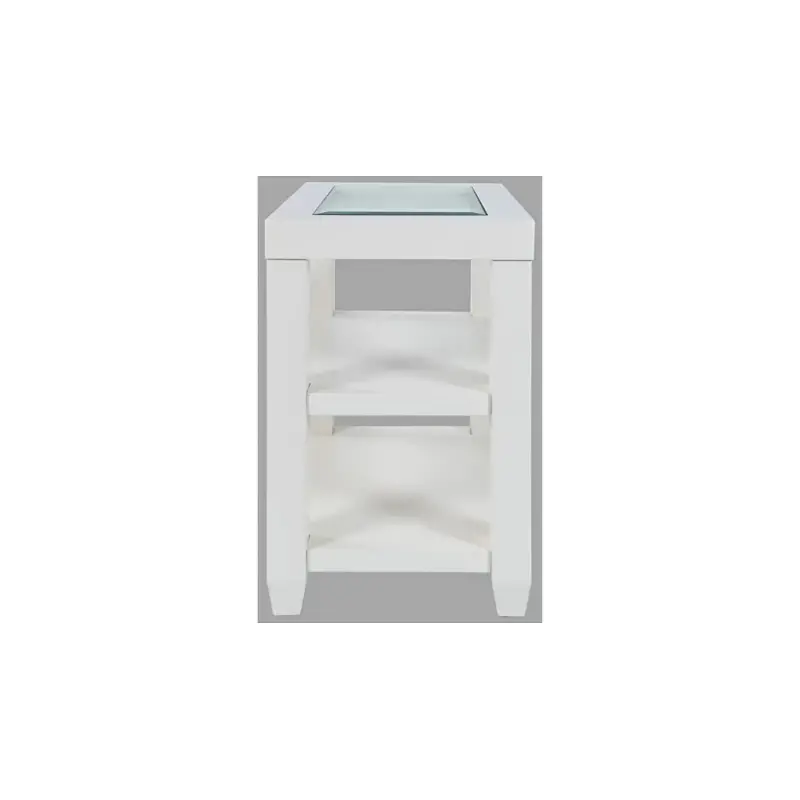 2000-7 Jofran Furniture Urban Icon - White Living Room Furniture End Table