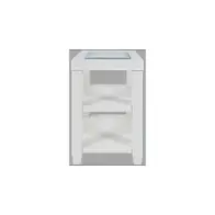 2000-7 Jofran Furniture Urban Icon - White Living Room Furniture End Table