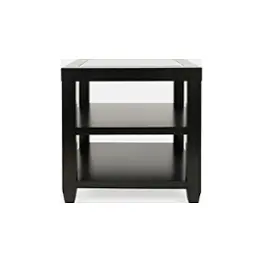 2001-3 Jofran Furniture Urban Icon - Black Living Room Furniture End Table