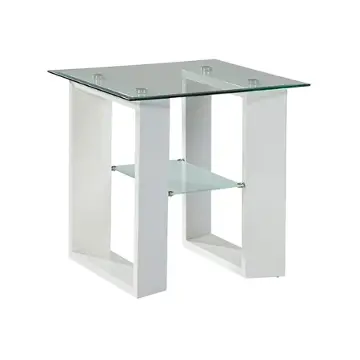2070-3g-3bwht Jofran Furniture Modena Living Room Furniture End Table