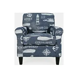 Seafarer-ch-navy Jofran Furniture Seafarer Accent Furniture Accent Chair