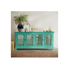 2253-69 Jofran Furniture Isabella - Aqua Accent Furniture Accent Cabinet