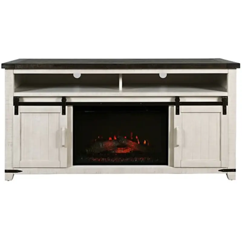 1706-fp6432 Jofran Furniture Madison County - Vintage White Accent Furniture Fireplace