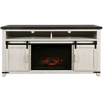 1706-fp6432 Jofran Furniture Madison County - Vintage White Accent Furniture Fireplace