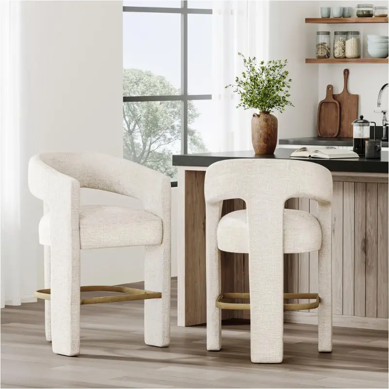 2271-gwenstnat Jofran Furniture Gwen Gwen Upholstered Stool