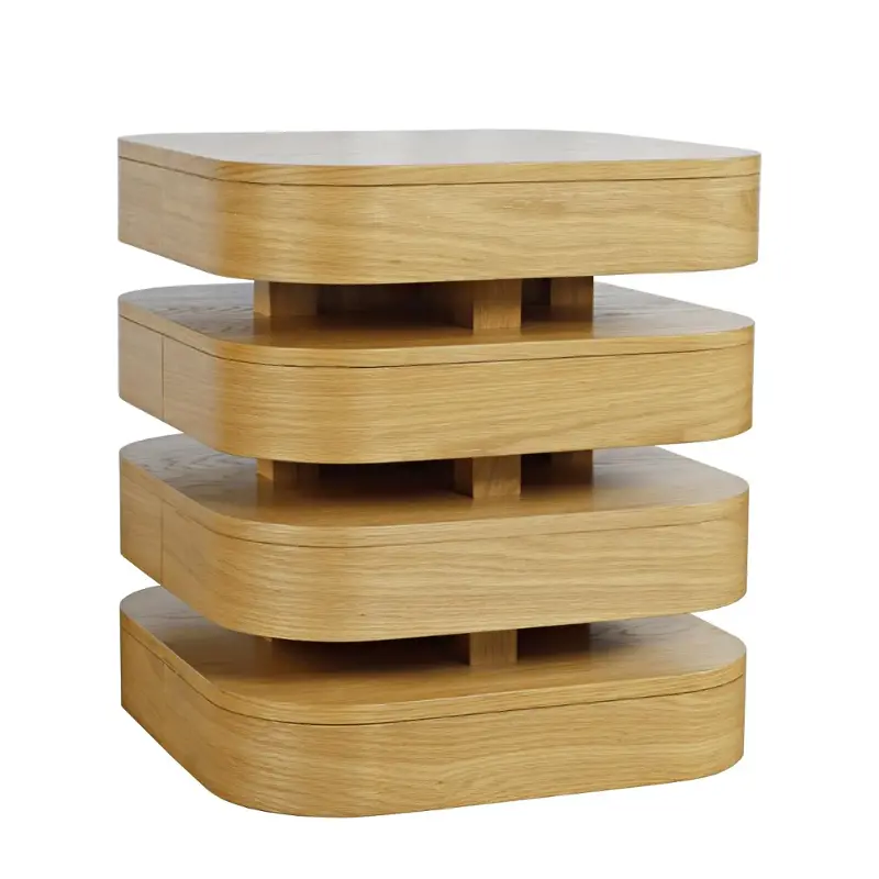 2370-3oak Jofran Furniture Brix Living Room Furniture End Table