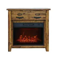 1510-fp32 Jofran Furniture 32in Fireplace With Logset