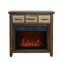 1600-fp32 Jofran Furniture Painted Canyon Home Entertainment Furniture Fireplace