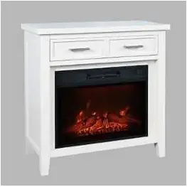 2000-fp32 Jofran Furniture Urban Icon - White Home Entertainment Furniture Fireplace
