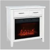 2000-fp32 Jofran Furniture Urban Icon - White Home Entertainment Furniture Fireplace