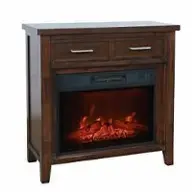 2002-fp32 Jofran Furniture Urban Icon - Merlot Home Entertainment Furniture Fireplace