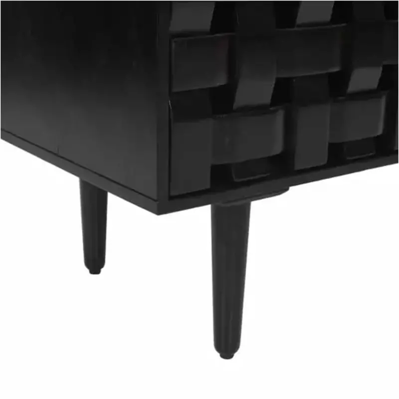 2487-42 Jofran Furniture Trent 2 Door Accent Cabinet - Black