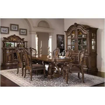 662243 Pulaski Furniture San Mateo Double Pedestal Dining Table