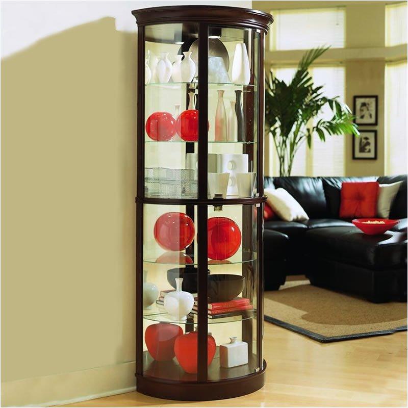 20857 Chocolate Cherry Ii Pulaski Furniture Half Round Curio - Round Curio Coffee Table 20857 Chocolate Cherry Ii Pulaski Furniture Half Round Curio - Round Curio Coffee Table