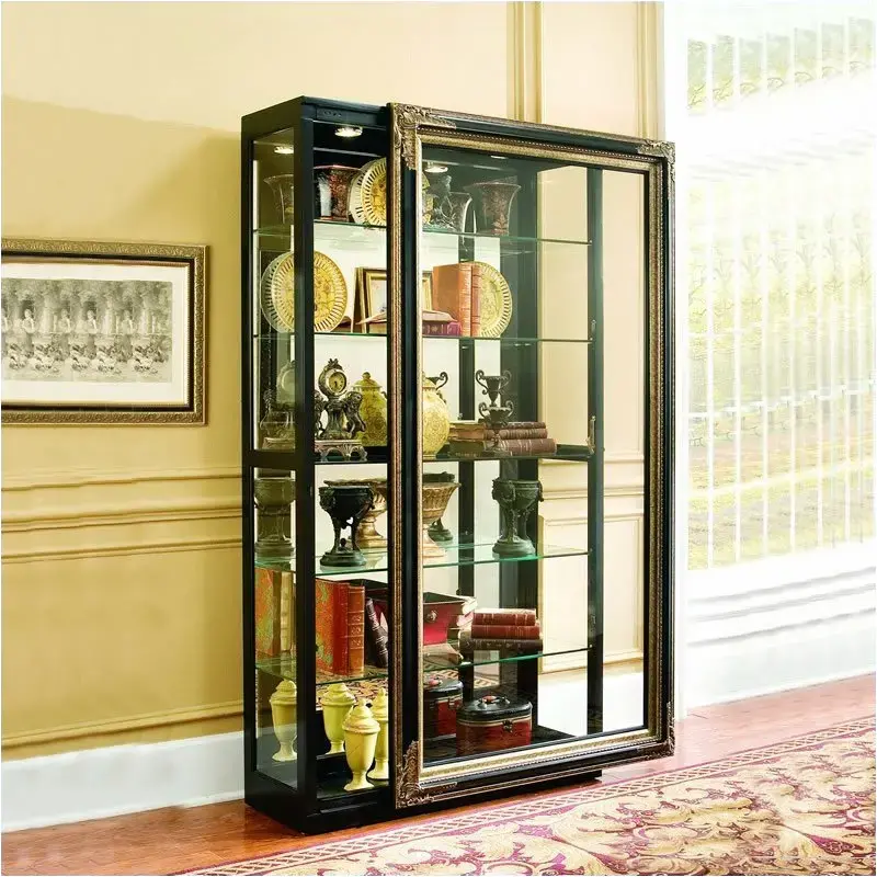 Pulaski black on sale curio cabinet