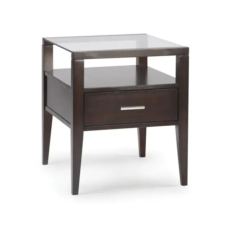 T1393-03 Magnussen Home Furniture Baker Living Room Furniture End Table