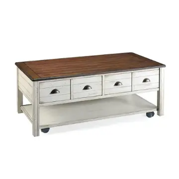 T1556-43 Magnussen Home Furniture Bellhaven Living Room Furniture Cocktail Table