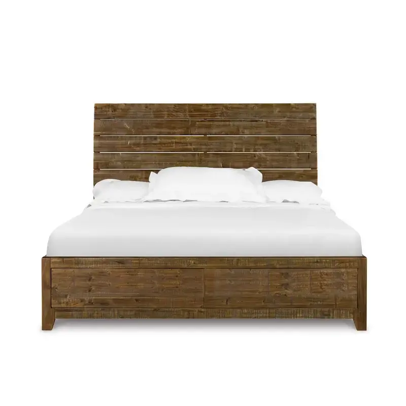 B2375-50h Magnussen Home Furniture River Road Bedroom Furniture Bed