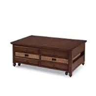 T3521-50 Magnussen Home Furniture Cottage Lane Living Room Furniture Cocktail Table