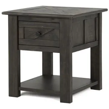 T3778-03 Magnussen Home Furniture Garrett Living Room Furniture End Table